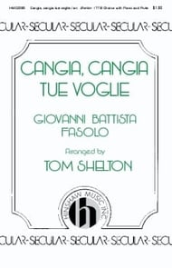Cangia, Cangia Tue Voglie TTB choral sheet music cover Thumbnail